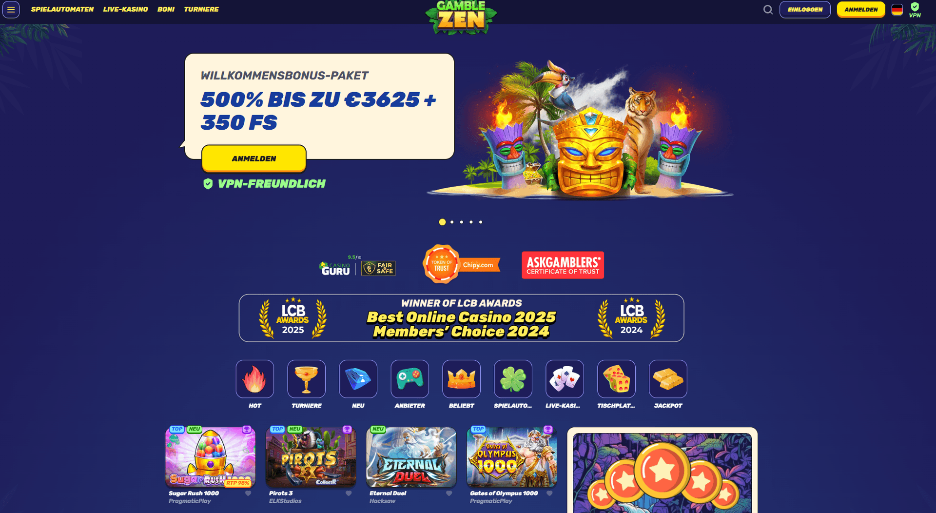 Gamblezen Casino Schnelle Auszahlung