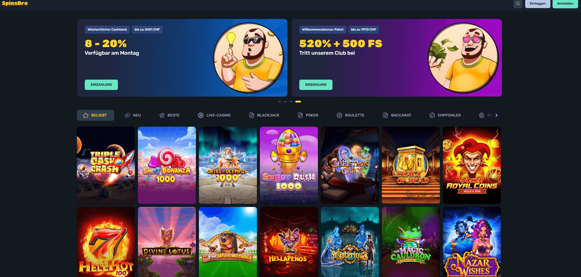 Spinsbro Casino Schnelle Auszahlung